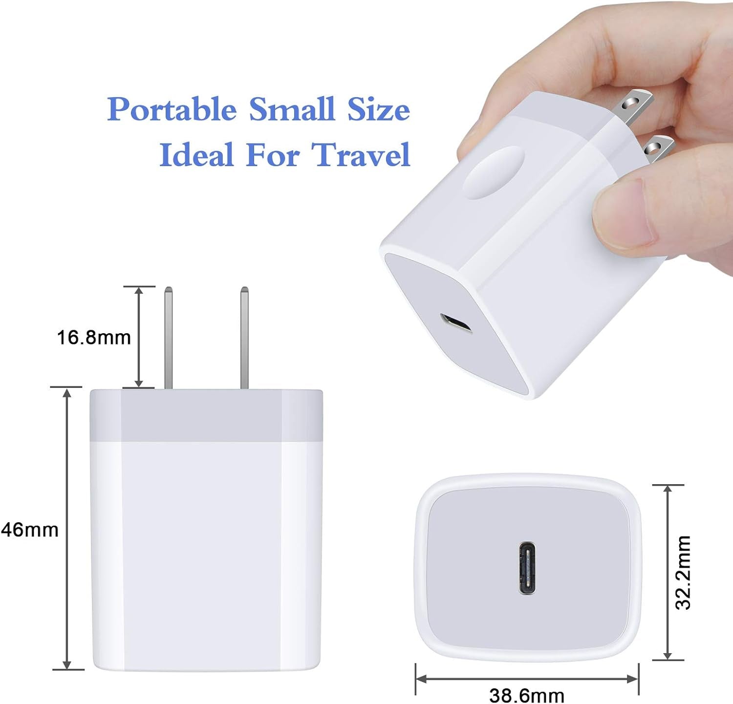20W Samsung S25 Type C Wall Charger Fast Charging Block for Galaxy A17 A56 A16 A36 S25 Ultra S24 A15 A55 A14, PD 3.0 Wall Charger USB C Box Adapter for Iphone 16E 16 15 Pro Max Pixel 9 Pro XL 8A 8 Pro