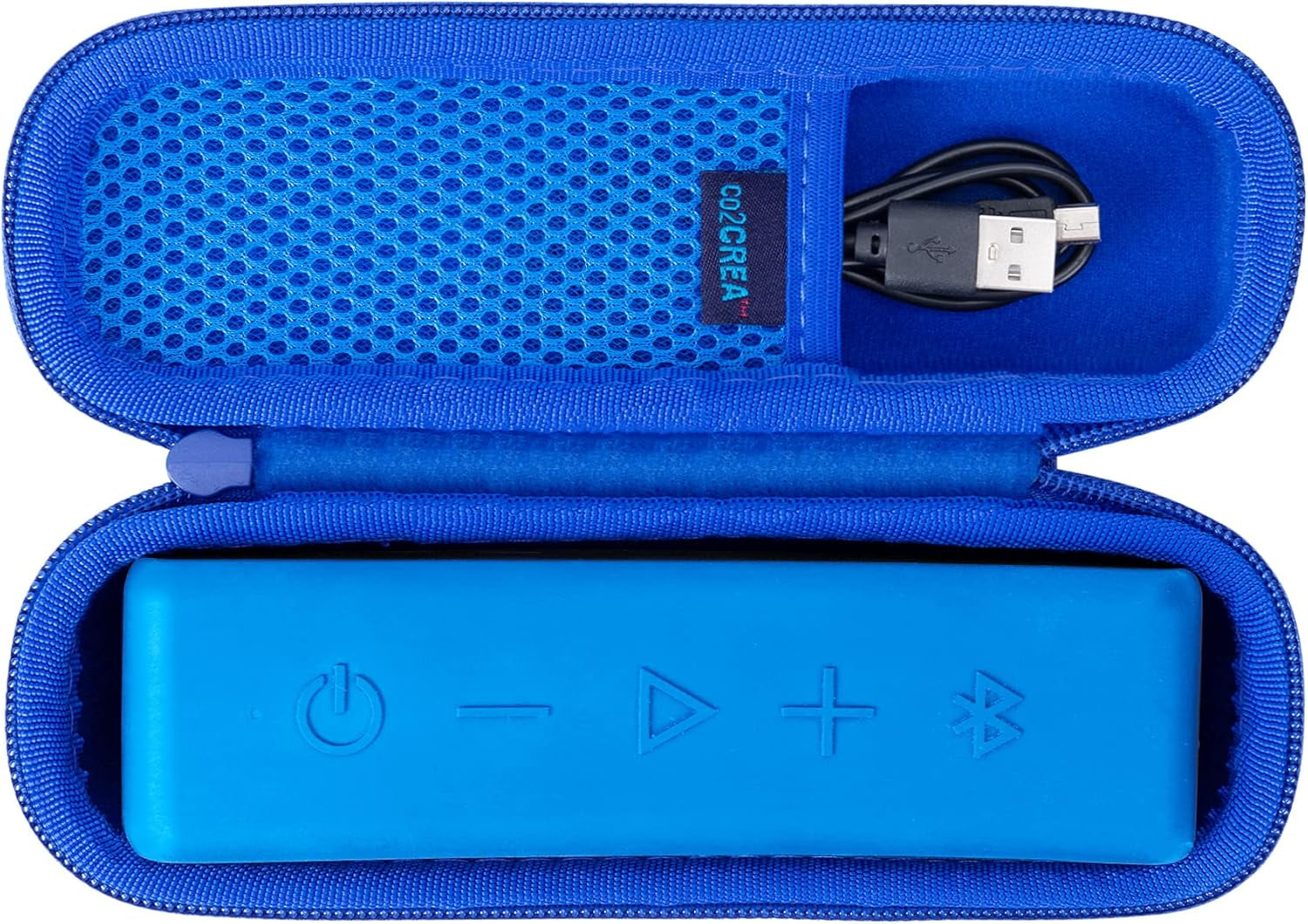 Co2Crea Hard Case Replacement for Anker Soundcore/Soundcore 2 Portable Outdoor Sports Bluetooth Speaker (Blue)