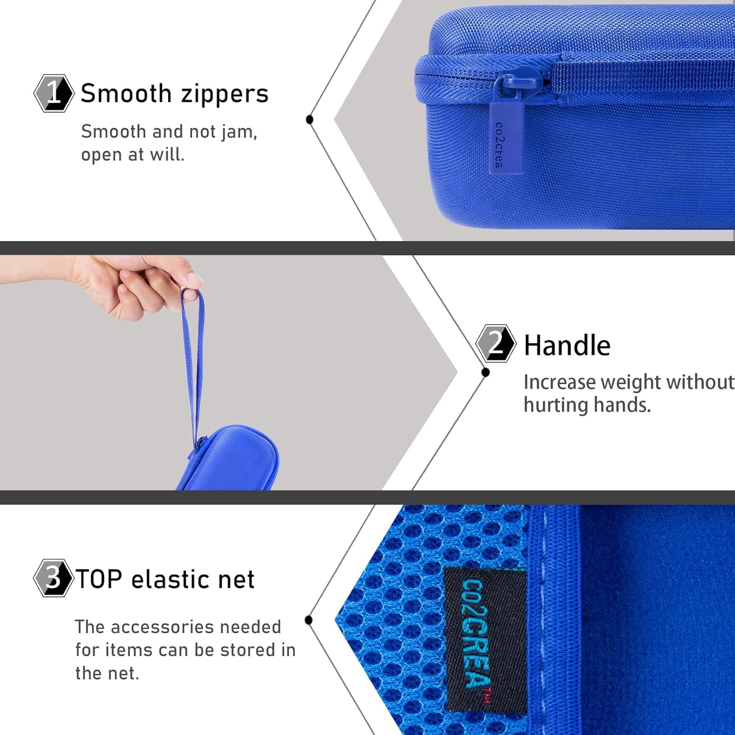Co2Crea Hard Case Replacement for Anker Soundcore/Soundcore 2 Portable Outdoor Sports Bluetooth Speaker (Blue)