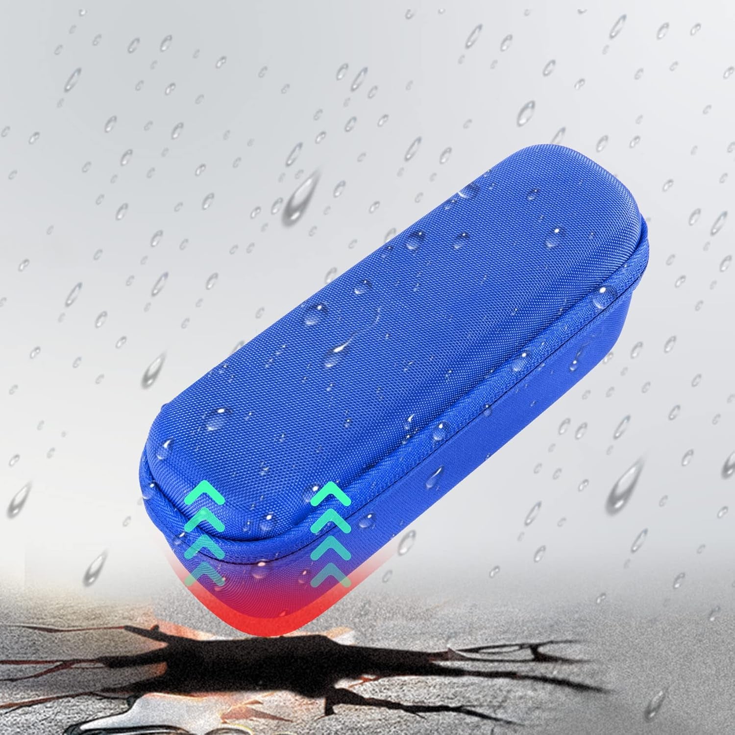 Co2Crea Hard Case Replacement for Anker Soundcore/Soundcore 2 Portable Outdoor Sports Bluetooth Speaker (Blue)